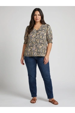 Only ONCFREDERIKKE SS V-NECK Top