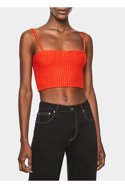 PEPE JEANS DOROTHEA Īsais tops, krāsa: sarkana