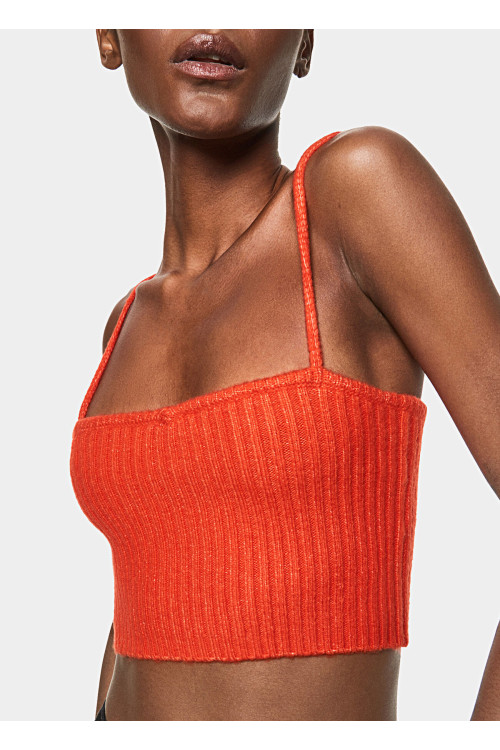PEPE JEANS DOROTHEA Īsais tops, krāsa: sarkana