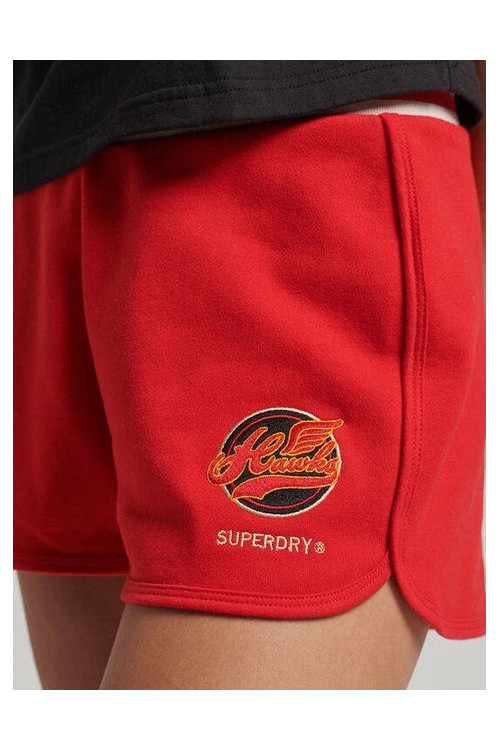 SUPERDRY Šorti, krāsa: sarkana
