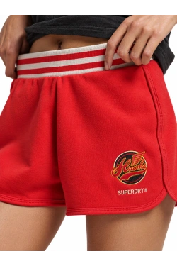 SUPERDRY Šorti, krāsa: sarkana