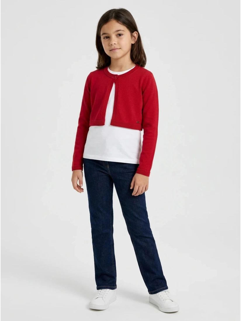 mayoral Girl's bolero 140 cm, red