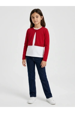 mayoral Girl's bolero 140 cm, red