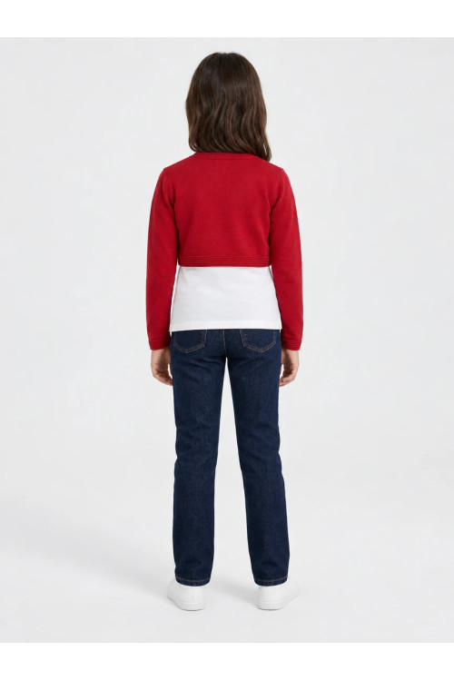 mayoral Girl's bolero 140 cm, red