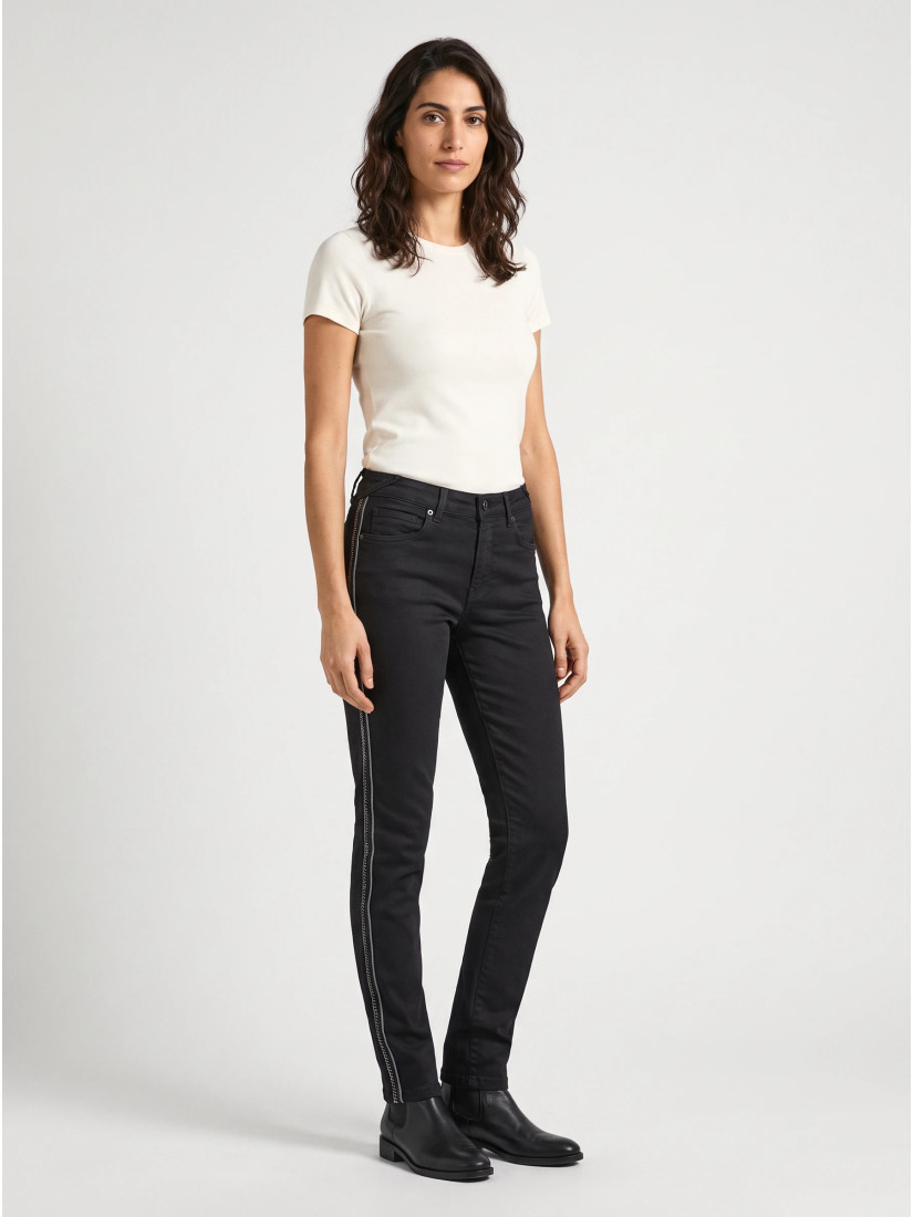 PEPE JEANS Džinsi LOLA HIGH CHARM W27/L28, krāsa: melna