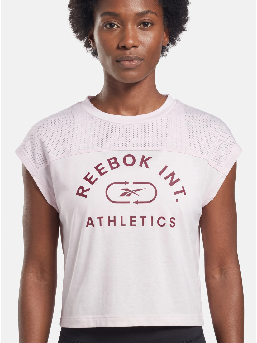 REEBOK Sporta T-krekls, krāsa: rozā