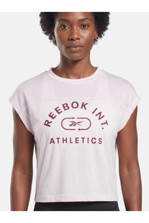 REEBOK Sporta T-krekls, krāsa: rozā